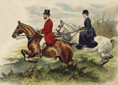 Le prince et la princesse de Galles à la chasse - Henry Payne